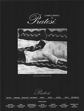 PRATESI Bedding The Black and White Collection ~ VINTAGE PRINT AD ~ 2000 picture