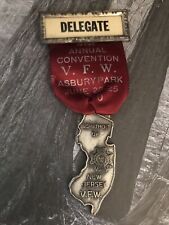 Asbury Park 1950 VFW Ribbon 41st Annual Convention Delegate Ribbon picture