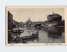 Postcard Ponte e Castel S. Angelo Rome Italy picture