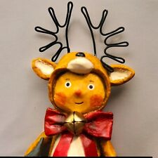 Little Dasher Reindeer Boy Figurine Lori Mitchell Christmas Art Decor picture