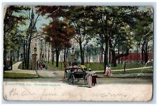 Evanston Illinois IL Postcard Northwestern University Ellsworth WI 1907 Tuck's picture