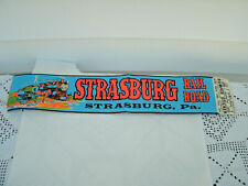 STRASBURG RAILROAD--Bumper Sticker--1980's--Unused Original--Strasburg PA. picture