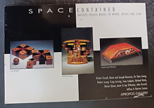 postcard art Space Contained exhibition sculptural boxes 1996 gallery invitation picture
