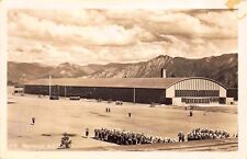 Real Photo Postcard Military Troops at Regimental Drill Hall on Base~117881 picture