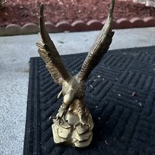 Large Heavy Brass Flying Eagle Bust 4.5 lbs. Has some tarnish. 10 1/4