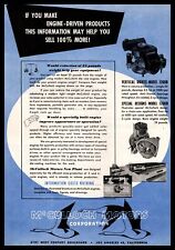 1947 McCullough Motors Los Angeles Die-Cast Lightweight Small Engines Print Ad picture