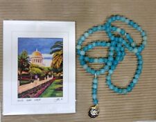 Baha'i prayers beads 95 gemstones +Shrine of the Bab