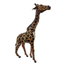 Vintage Leather Wrapped Giraffe Large 17