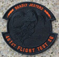 F-35 FLIGHT TEST SQUADRON 461st DEADLY JESTERS BLACK FLT PATCH AWESOME picture