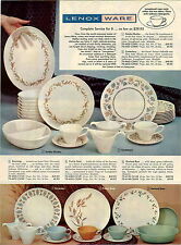 1963 PAPER AD 4 PG Lenox Ware Melamine Dinnerware Brookpark Texas Boontonware picture