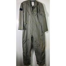 Mens Vintage Military 1992 Summer Flight Suit Coveralls Green 44 Reg Isratex picture