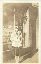 Found ANTIQUE PHOTOGRAPH Woman BLACK AND WHITE Original Snapshot VINTAGE 09 18 G picture