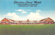 Sheridan Court Motel Williamsville New York NY Vintage Unposted Postcard  picture