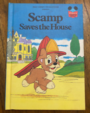 Walt Disney Presents Scamp Saves the House 1980 1st Print Hardcover Book Club picture