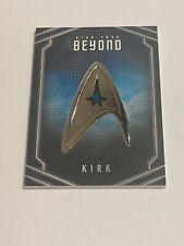 Chris Pine as Captain Kirk STAR TREK Beyond Uniform Pin Relic Card #UB8 picture
