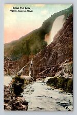 Ogden UT-Utah, Bridal Veil Falls, Ogden Canyon Vintage Souvenir Postcard picture