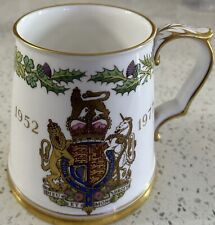 Spode English China Tankard Queen Elizabeth II Silver Jubilee 1977 Never Used picture