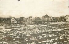 South Hayfield Minnesota~Snow Splattered Fields~Neighborhood~1910 RPPC picture