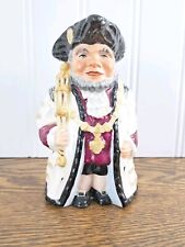 Vintage Handpainted English Wedgwood & Co Lord Mayor Toby Jug Pitcher picture