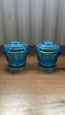 2x Late 1920s Czech Art Deco dresser Powder Pots , Small Chip On One Of The Lids picture