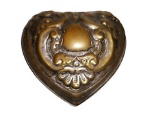 Vintage Art Nouveau Silverplate Heart Trinket Box International Silver India picture