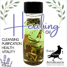 HEALING Oil Purify Anointing Witch Hoodoo Health Cleansing Pagan FABLED CROW picture