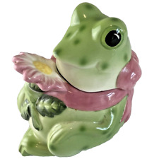 Fitz and Floyd Frog Sugar Bowl with Lid READ picture