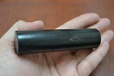 NATURAL BLACK BUFFALO BLANK HORN CYLINDRICAL SPACER ROD ROLL 30mm #T-185 picture