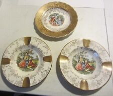 Vintage Limoges  Ashtrays & trinket plate 22 kt gold picture