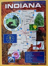Postcard IN.: Indiana  - State map. picture