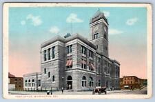 1915 WILMINGTON DELAWARE POST OFFICE SENT TO MILFORD DE MAYHEW ANTIQUE POSTCARD picture