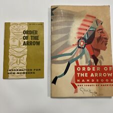 Vintage 1968 Boy Scouts  ORDER OF THE ARROW HANDBOOK & New Member Record picture