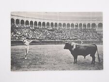 Real Spanish Bullfighter Citando a Banderillas RPPC Postcard Posted Spain picture
