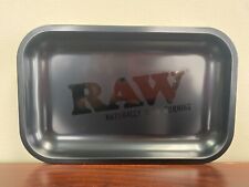 RAW Matte Black Tray Small 11x7 Murder’d Cigarette Roll Tray Only picture