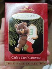 1997 Hallmark Keepsake Child's Third Christmas Commemorative Ornament NIB NEW  picture