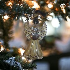 Trifari Christmas Angel Gold Tone Enameled Ornament 2009 In Original Box Pretty picture