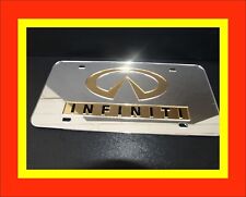 INFINITY Custom Laser Cutout Acrylic CAR License plate Chrome Silver Mirror 2 picture