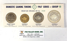 1967 Franklin Mint, Series Domestic Gaming Vintage Proof-Like Tokens Group #10 picture