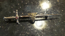 Rare Authenic 1949 U.S. military Academy Sword Pin, Sterling picture