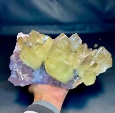 4.4 kg amazing bunch of calcite on fluorite from Baluchistan Pakistan. picture