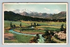 Estes Park CO, View From Mt Olympus, Colorado Vintage Postcard picture