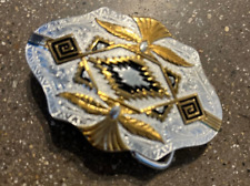 Montana Silversmith Belt Buckle Silver Gold Black Engraved Western Gunmetal picture
