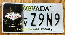 Embossed Las Vegas Nevada Centennial License Plate picture