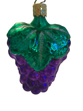 Modern Blown Glass CLUSTER GRAPE Christmas Ornament W Germany picture
