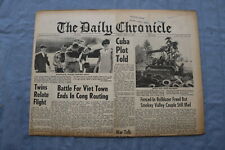 1965 JUNE 11 THE DAILY CHRONICLE NEWSPAPER - CUBA PLOT TOLD - NP 8521 picture
