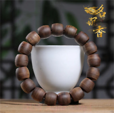 Natural Vietnam Nha Trang 白奇楠沉香 Agarwood Bracelets Buddhist Prayer Beads #129 picture