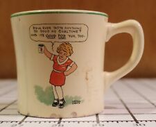 Little Orphan Annie & Sandy Mug Cup by Wander Co Makers of Ovaltine 1932 Vintage picture
