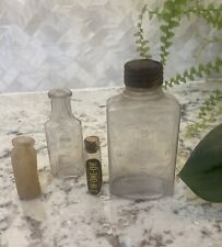 Vintage Apothecary Rx Glass bottles Antique Medicine Decor picture