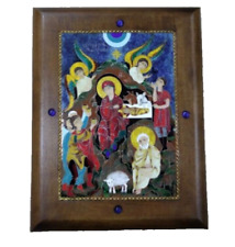 Orthodox Christian handmade Enamel Icons Christmas picture