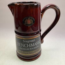 Seagram's Benchmark Premium Bourbon Whisky Bar Jug Vintage picture